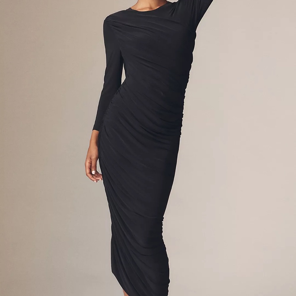 Norma Kamali Navy Diana Dress